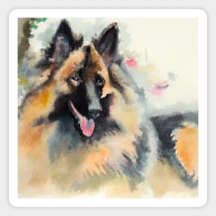 Belgian Tervuren Watercolor - Dog Lover Gifts Magnet